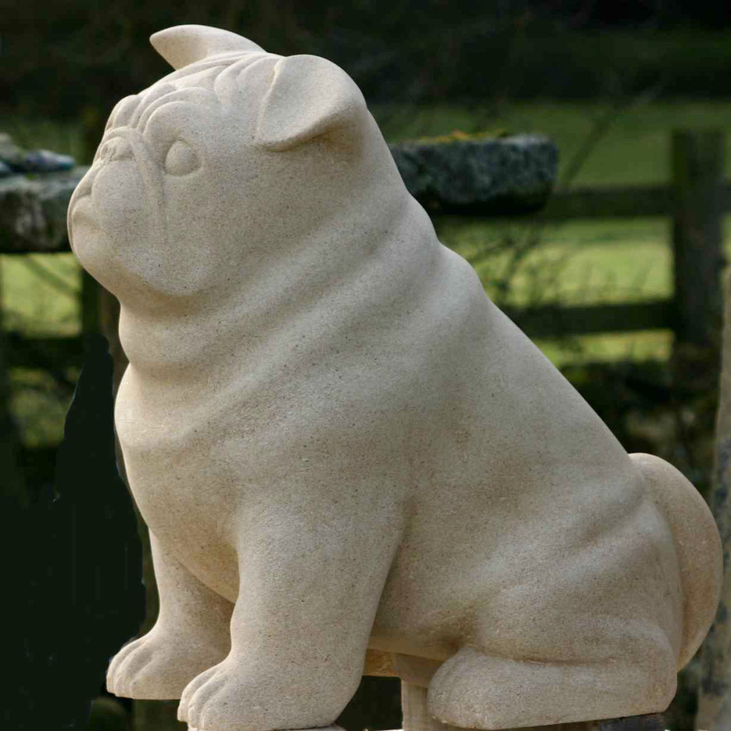 Animal sculpture carved in stone by Jennifer Tetlow