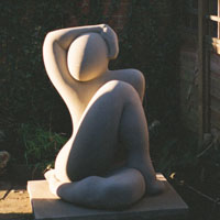 Seated Figure Sculpture