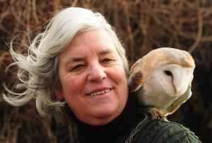 Jean Thorpe with Barn Owl
