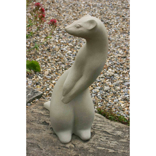 Weasel stone sculpture