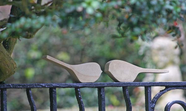 Stone bird decoration