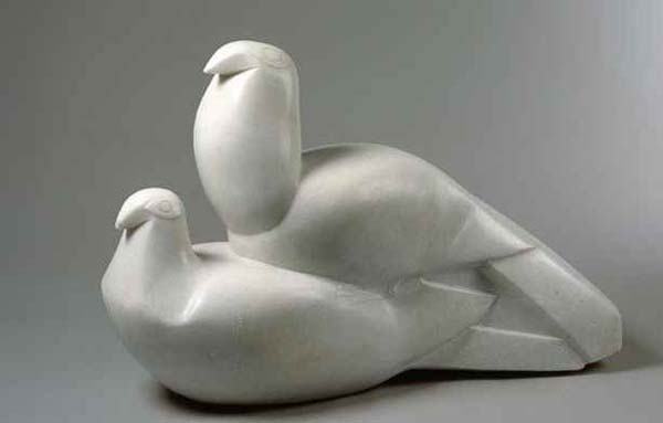 Jacob Epstein sculpture of Doves