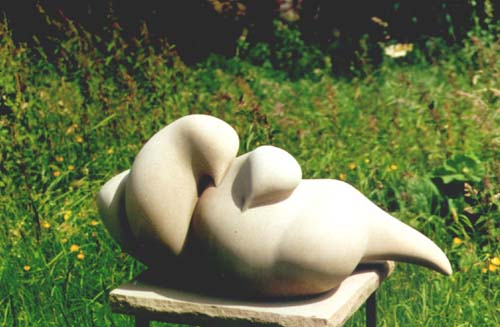 Doves sculpture