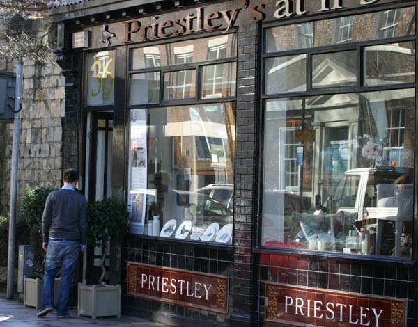 Priestley's at No. 36 Bootham, shop front