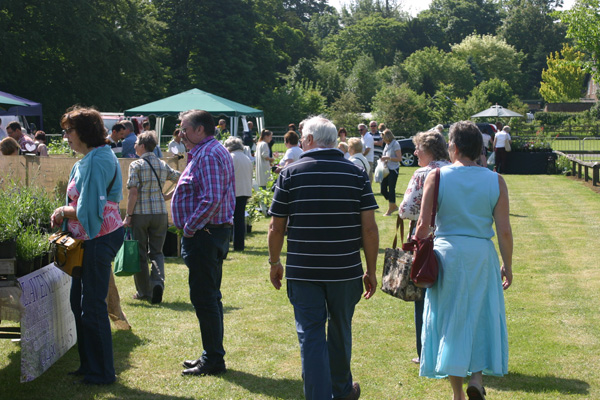 Visitors at the Scampston Spring Plant Fair 