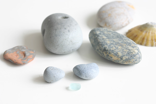 Pebbles collected from Runswick