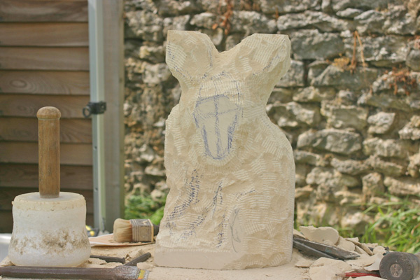 Stone Sculpture progress