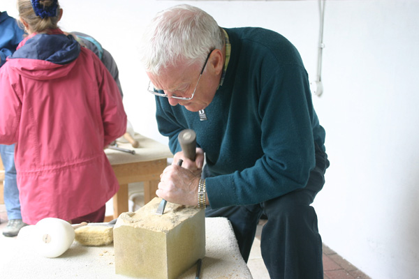 Stone carving for the first time