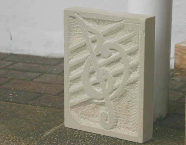 Musical stone carving