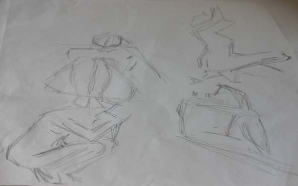 Life drawing sketches