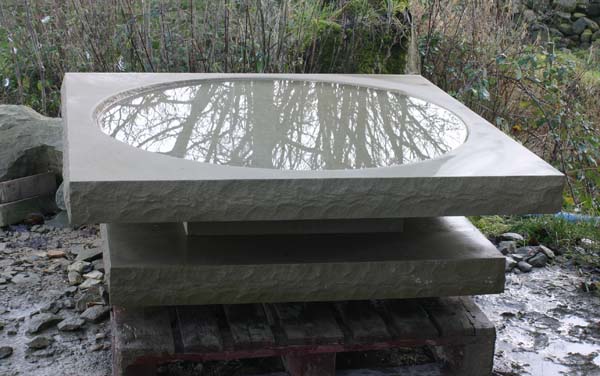 Birdbath in Yorkstone