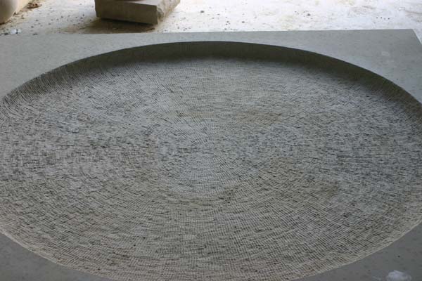 Making a birdbath in stone