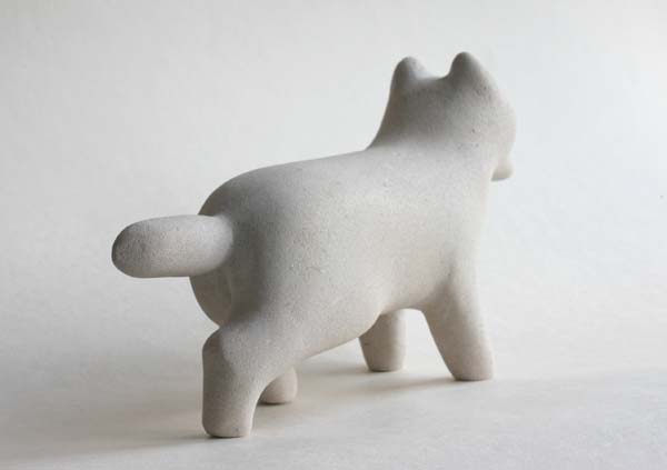 White Fox sculpture