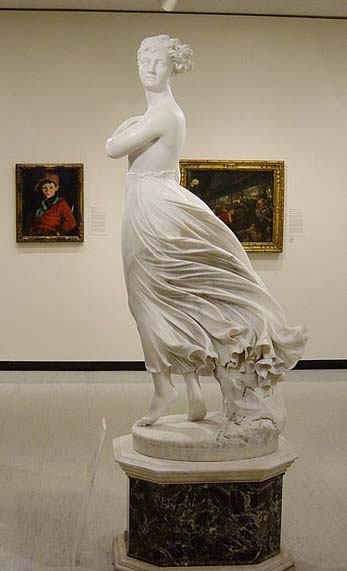 Marble sculpture by Thomas Gould, West Wind