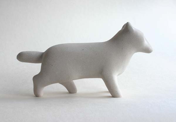 White Fox sculpture