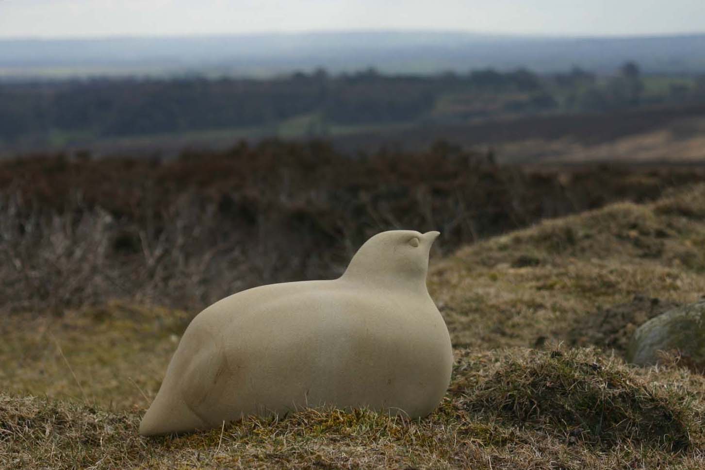 Partridge sculpture