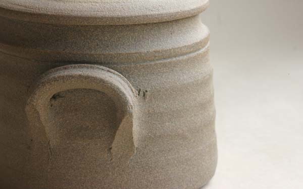 Texture of stoneware clay
