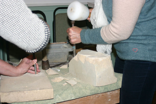 stone carving