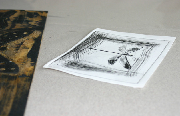 Drypoint print