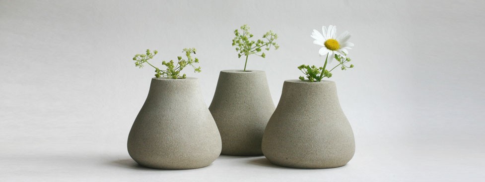 Teardrop Stone Vases