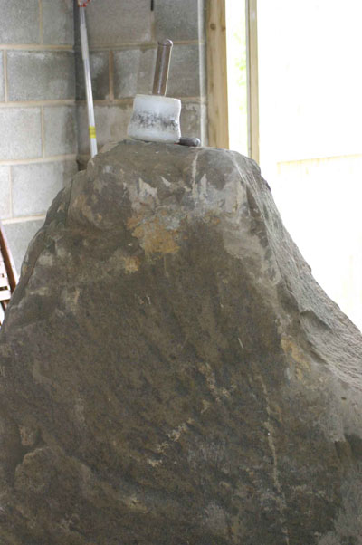 Block of stone for carving