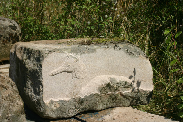 Great Crested Grebe carving