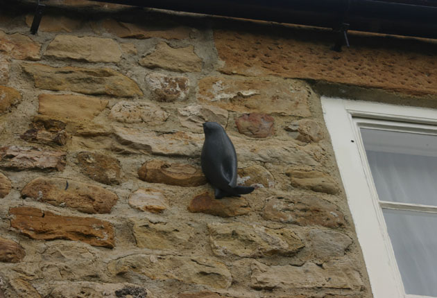 Swift sculpture in stone