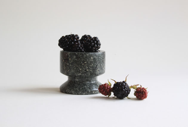 Blackberry cup in stone