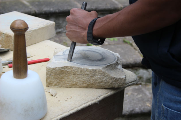 relief carving letters