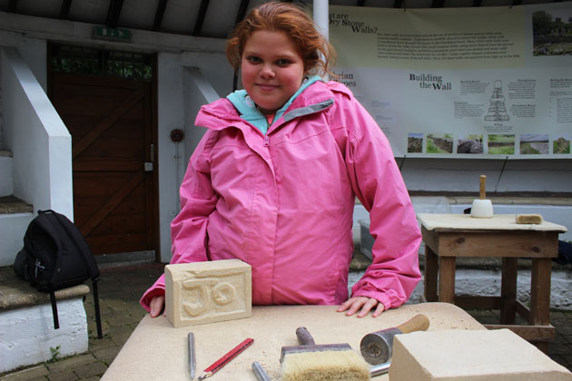 Stone carving your name