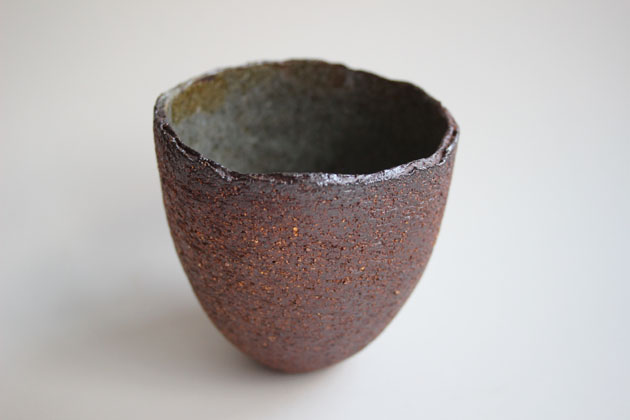 David Wright hand built coiled pot