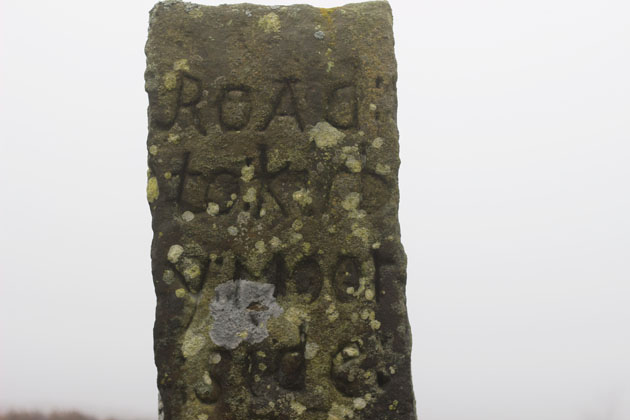 waymarker stone Kirkbymoorside