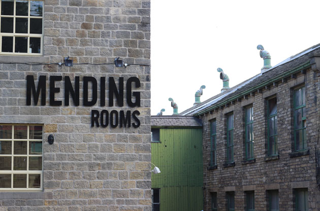 Mending rooms at Sunny Bank Mills