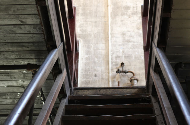 Stairs to another floor in the mill