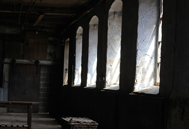 empty room at Sunny Bank Mills