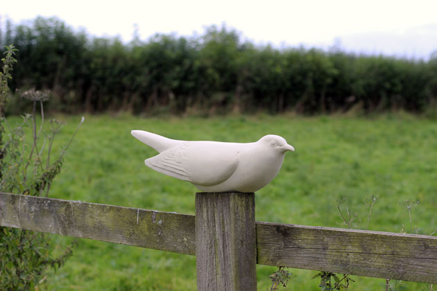 Cuckoo stone sculpture