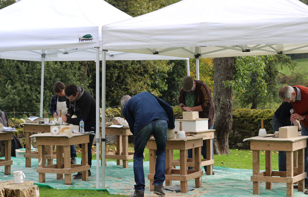 Autumn 2017 stone carving course in Lastingham