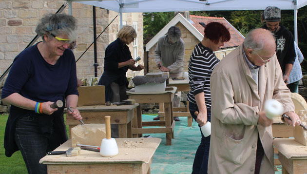 Stone carving course Autumn 2016