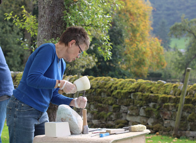 carving a bird