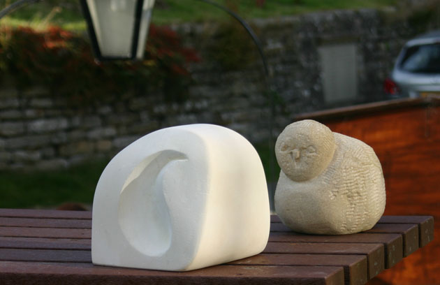 carvings from Autumn 2015 stone carving course