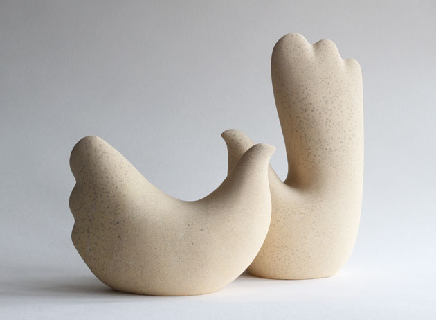 Twosome bird sculpture