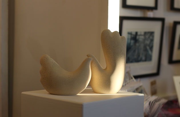 Two birds sculpture at Crafted by Hand Masham