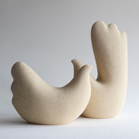 Twosome bird sculpture