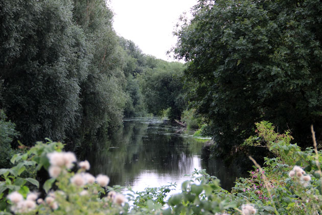 The River Aire in Leeds