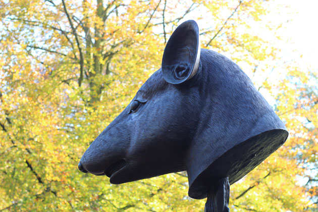 Animal head sculpture by Ai Weiwei