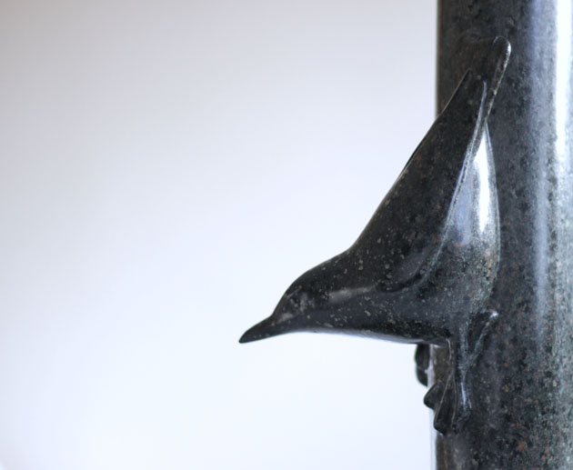 Nuthatch sculpture