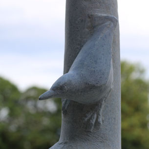 Bird sculpture in progress
