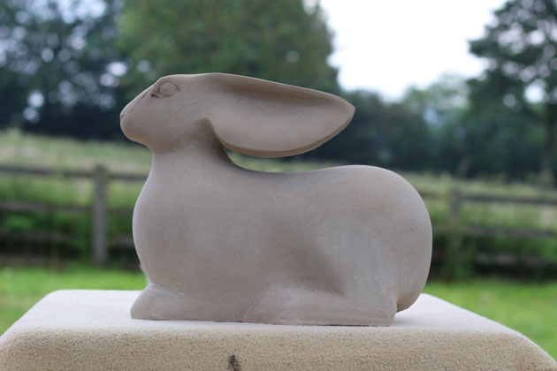 Hare sculpture nearly completed