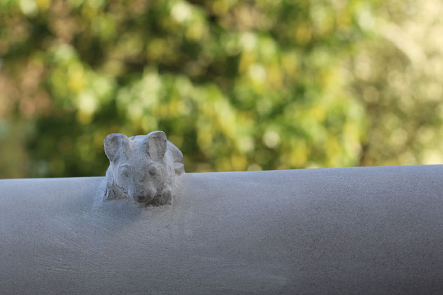 Stone carved mouse