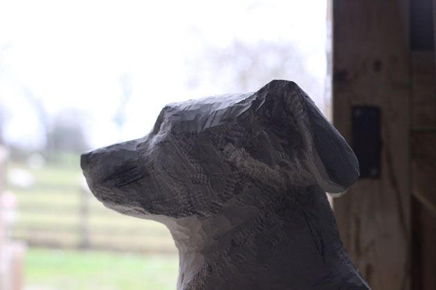 Dog sculpture